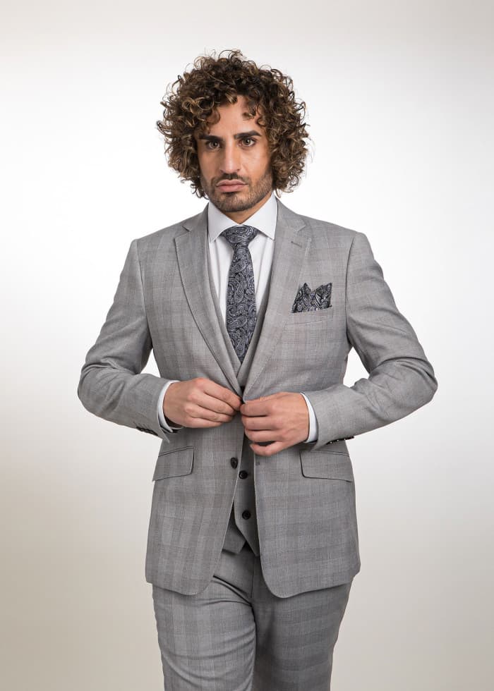 Traje con chaleco príncipe de Gales para padrino Palma - Lord Ton estilo británico