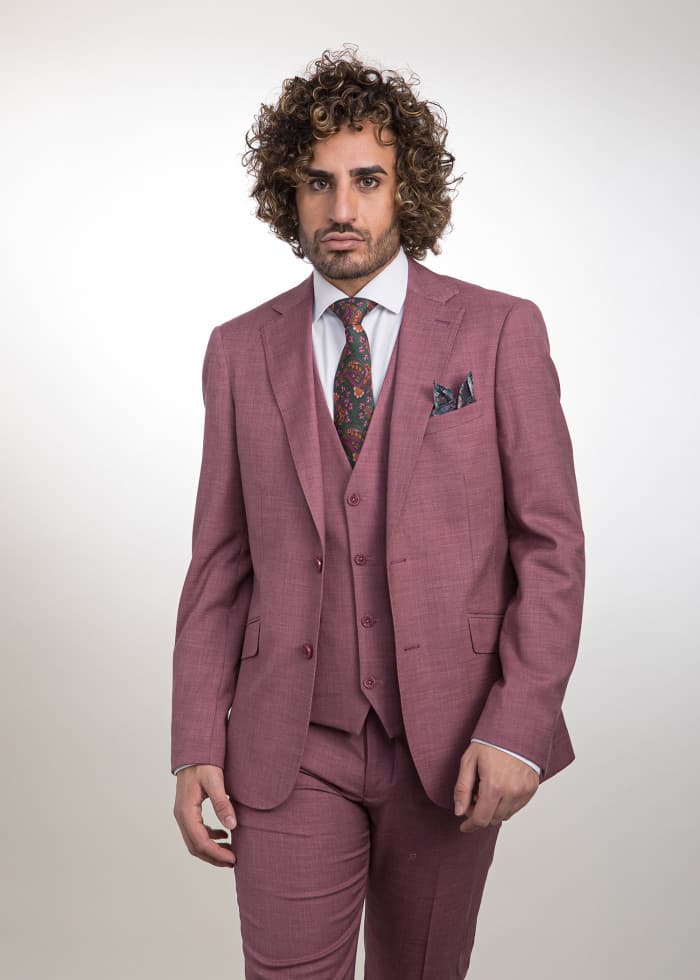 Traje morado con chaleco para padrino Palma - Lord Ton estilo atrevido